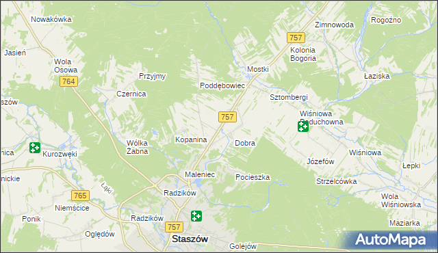 mapa Podmaleniec, Podmaleniec na mapie Targeo