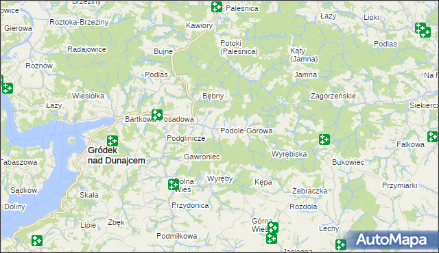 mapa Podole-Górowa, Podole-Górowa na mapie Targeo