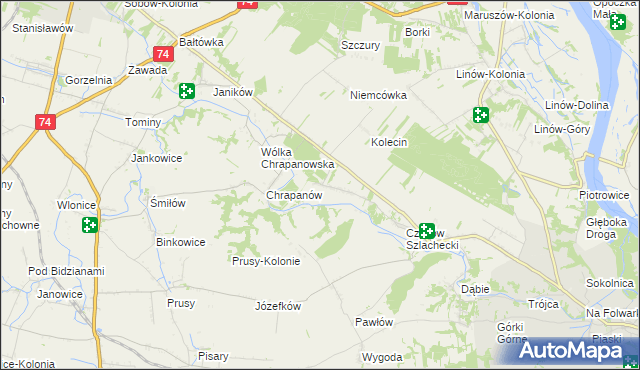 mapa Podszyn, Podszyn na mapie Targeo