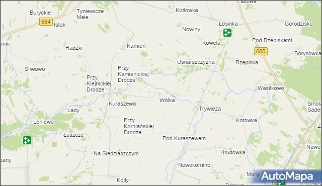 mapa Podwieżanka, Podwieżanka na mapie Targeo