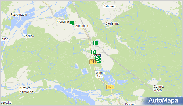 mapa Pokój powiat namysłowski, Pokój powiat namysłowski na mapie Targeo