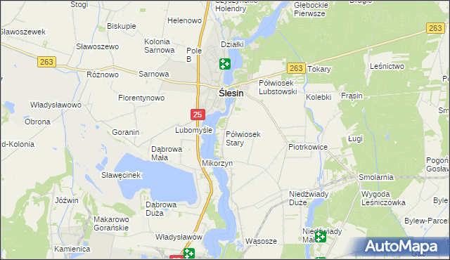 mapa Półwiosek Stary, Półwiosek Stary na mapie Targeo