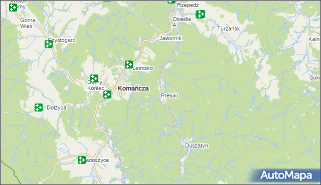 mapa Prełuki, Prełuki na mapie Targeo