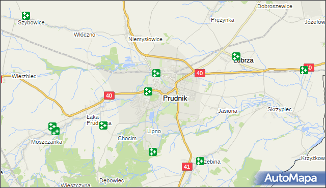 mapa Prudnik, Prudnik na mapie Targeo