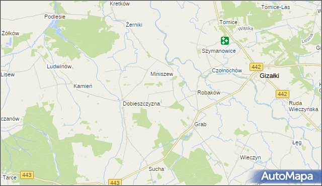 mapa Prusinów, Prusinów na mapie Targeo