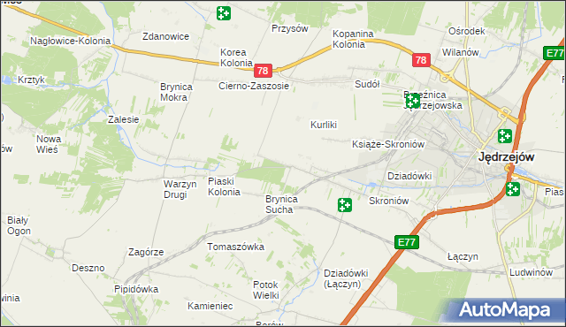 mapa Prząsław Mały, Prząsław Mały na mapie Targeo