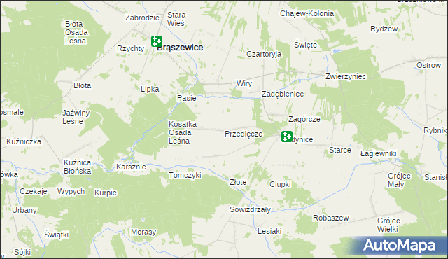 mapa Przedłęcze, Przedłęcze na mapie Targeo