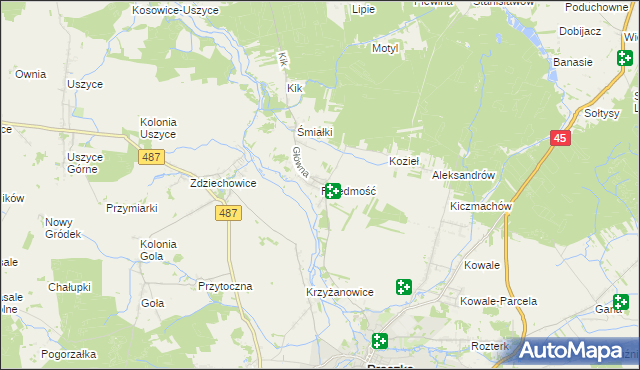 mapa Przedmość, Przedmość na mapie Targeo