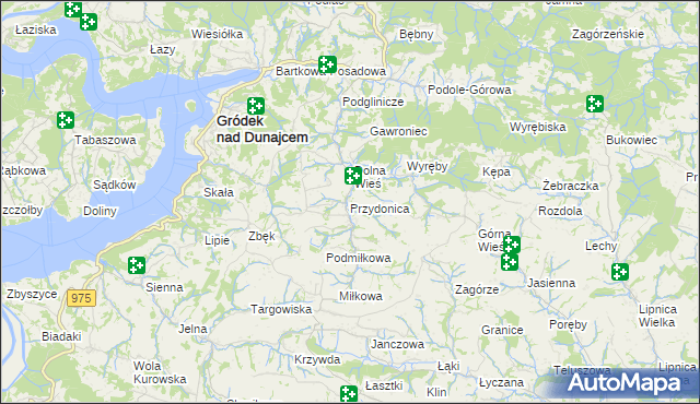 mapa Przydonica, Przydonica na mapie Targeo