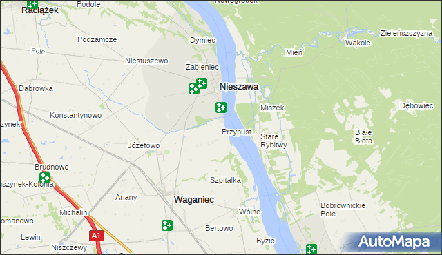 mapa Przypust, Przypust na mapie Targeo