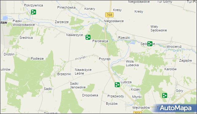 mapa Przyrąb, Przyrąb na mapie Targeo