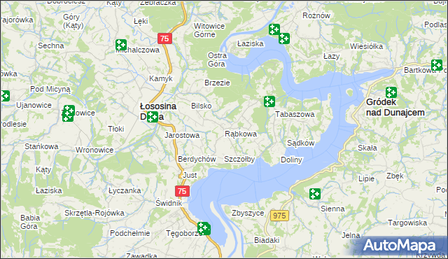 mapa Rąbkowa, Rąbkowa na mapie Targeo