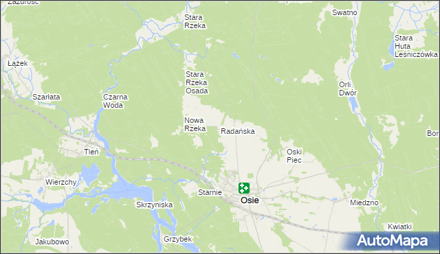 mapa Radańska, Radańska na mapie Targeo