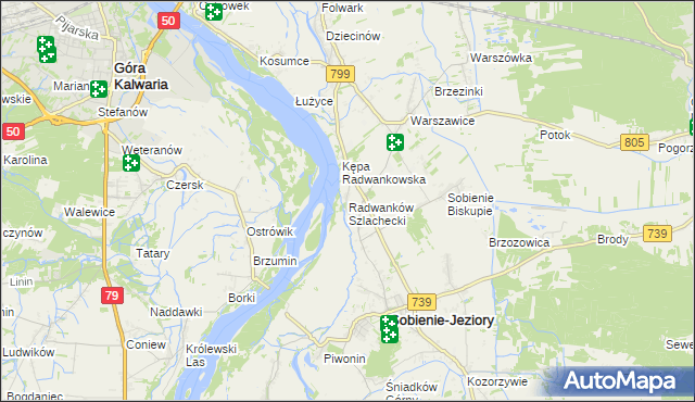 mapa Radwanków Szlachecki, Radwanków Szlachecki na mapie Targeo