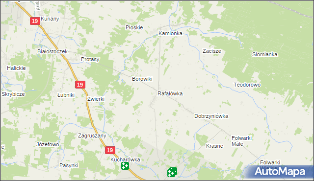 mapa Rafałówka, Rafałówka na mapie Targeo