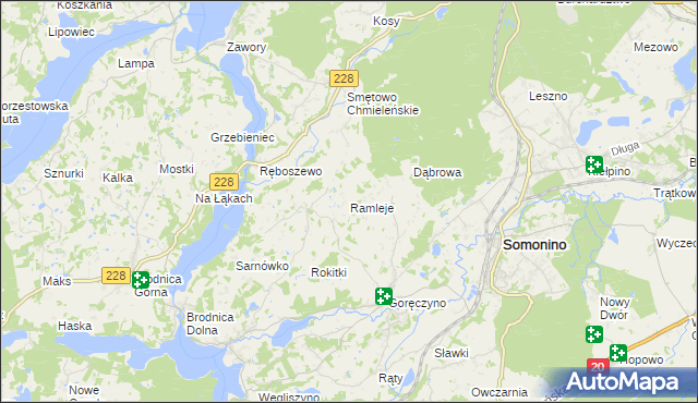 mapa Ramleje, Ramleje na mapie Targeo