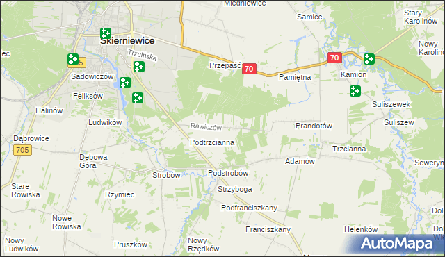 mapa Rawiczów, Rawiczów na mapie Targeo