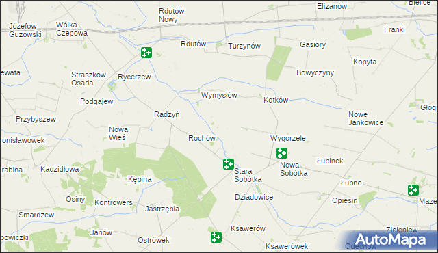 mapa Rochówek, Rochówek na mapie Targeo