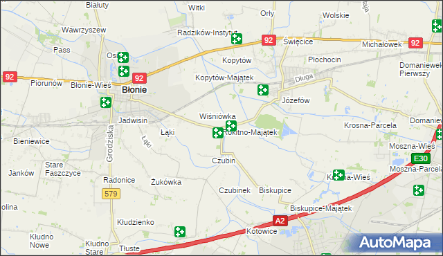 mapa Rokitno-Majątek, Rokitno-Majątek na mapie Targeo