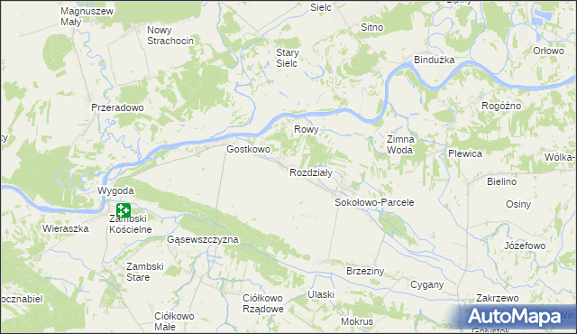 mapa Rozdziały, Rozdziały na mapie Targeo