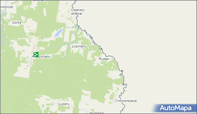 mapa Rudaki, Rudaki na mapie Targeo