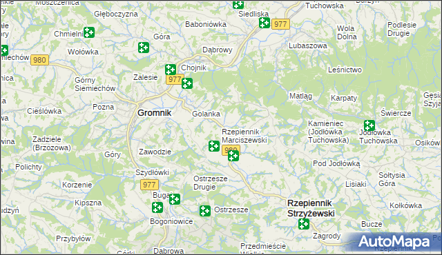 mapa Rzepiennik Marciszewski, Rzepiennik Marciszewski na mapie Targeo