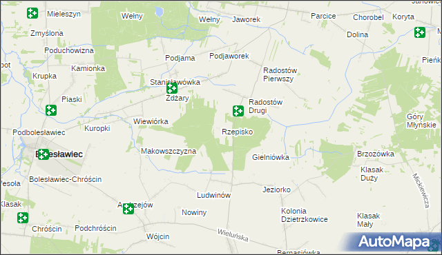 mapa Rzepisko, Rzepisko na mapie Targeo