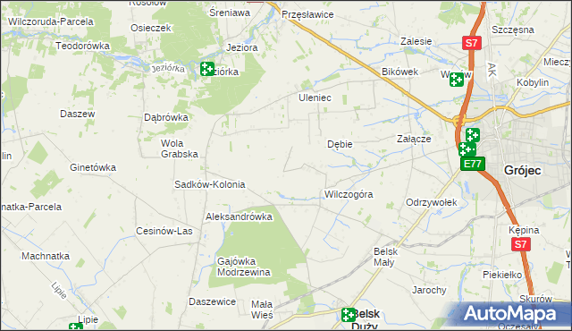mapa Sadków Duchowny, Sadków Duchowny na mapie Targeo