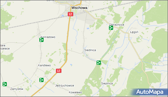 mapa Siedlnica, Siedlnica na mapie Targeo