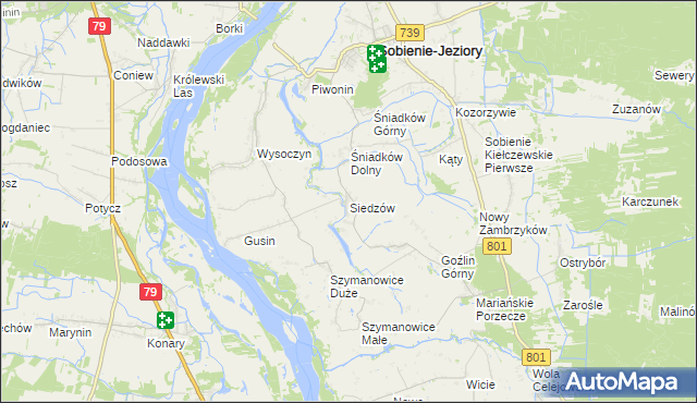 mapa Siedzów, Siedzów na mapie Targeo