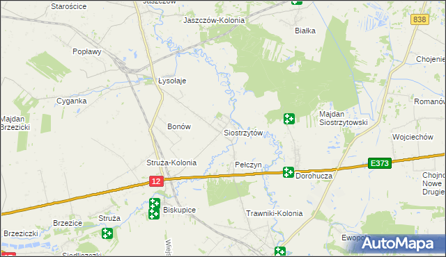 mapa Siostrzytów, Siostrzytów na mapie Targeo