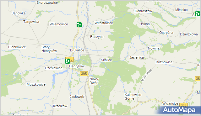 mapa Skalice, Skalice na mapie Targeo