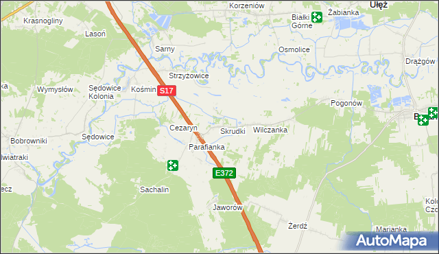 mapa Skrudki, Skrudki na mapie Targeo