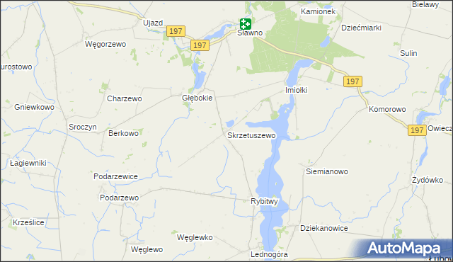 mapa Skrzetuszewo, Skrzetuszewo na mapie Targeo