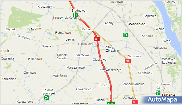 mapa Śliwkowo, Śliwkowo na mapie Targeo