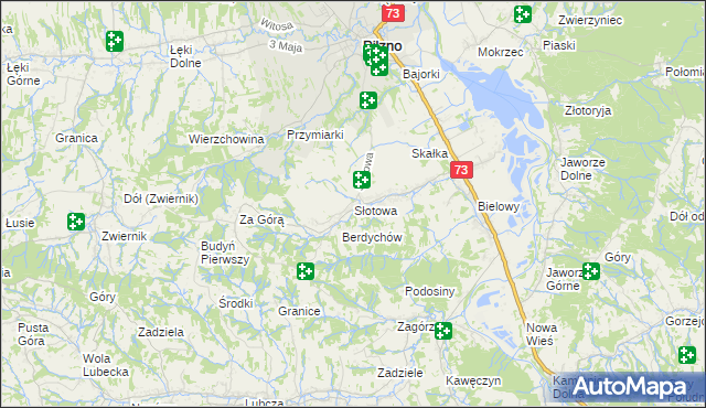 mapa Słotowa, Słotowa na mapie Targeo