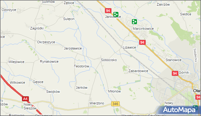 mapa Sobocisko, Sobocisko na mapie Targeo