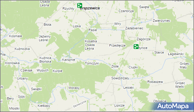 mapa Sokolenie, Sokolenie na mapie Targeo