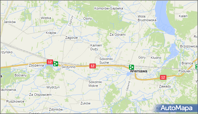 mapa Sokolniki Suche, Sokolniki Suche na mapie Targeo