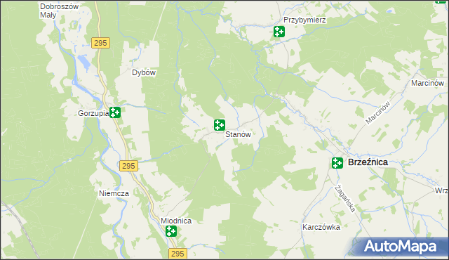 mapa Stanów, Stanów na mapie Targeo