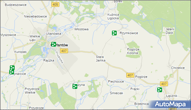 mapa Stara Jamka, Stara Jamka na mapie Targeo