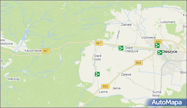 mapa Stare Sioło, Stare Sioło na mapie Targeo