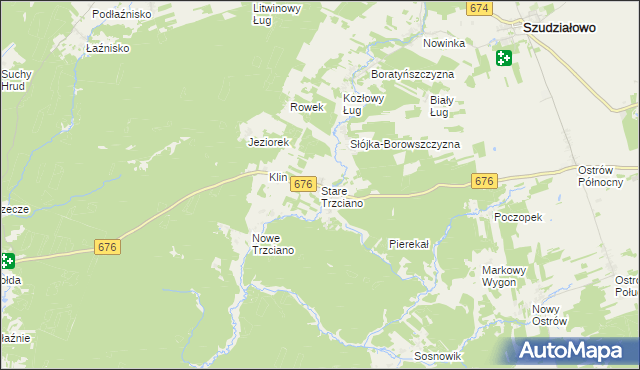 mapa Stare Trzciano, Stare Trzciano na mapie Targeo