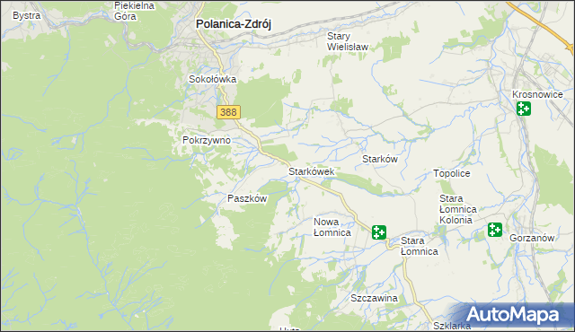 mapa Starkówek, Starkówek na mapie Targeo