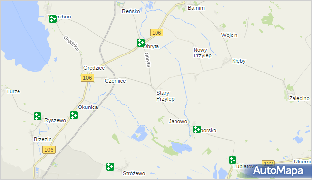 mapa Stary Przylep, Stary Przylep na mapie Targeo