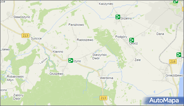 mapa Starzyński Dwór, Starzyński Dwór na mapie Targeo