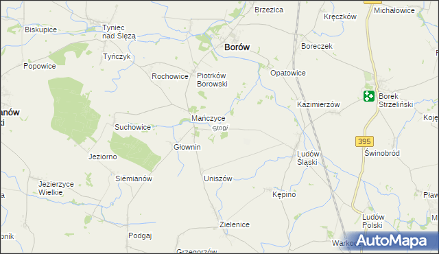 mapa Stogi gmina Borów, Stogi gmina Borów na mapie Targeo
