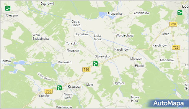 mapa Stojewsko, Stojewsko na mapie Targeo