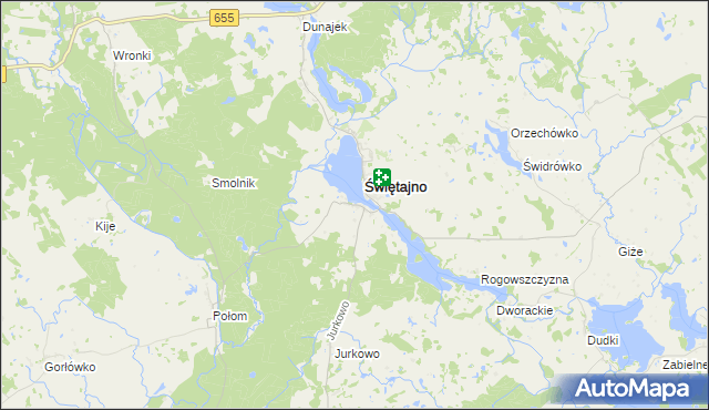 mapa Sulejki, Sulejki na mapie Targeo