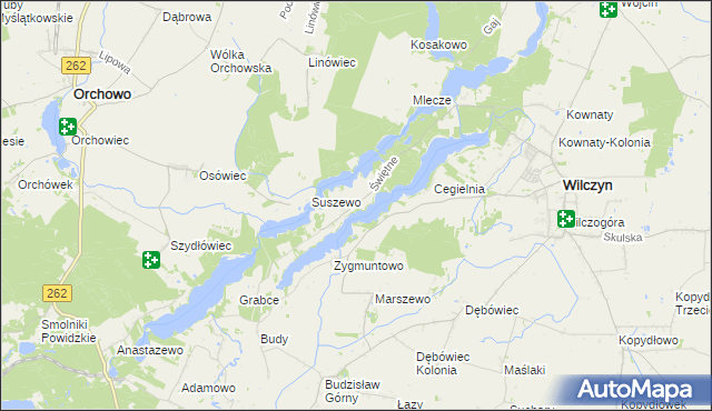 mapa Świętne, Świętne na mapie Targeo